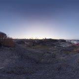 HDRI – Fåfängans utsiktsplats (vinter, skymning) – förhandsgranskning (EV 6.75; Filmic Blender)