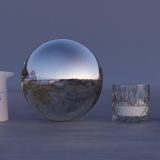 HDRI – Fåfängans utsiktsplats (vinter, skymning) – stilleben utan horisont (EV 6.75; Filmic Blender)