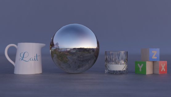 HDRI – Fåfängans utsiktsplats (vinter, skymning) – stilleben utan horisont (EV 6.75; Filmic Blender)