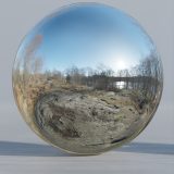 HDRI – Nobelparkens arboretum (senvinter, middag) – spegeldank utan horisont (EV 11.40; Filmic Blender)