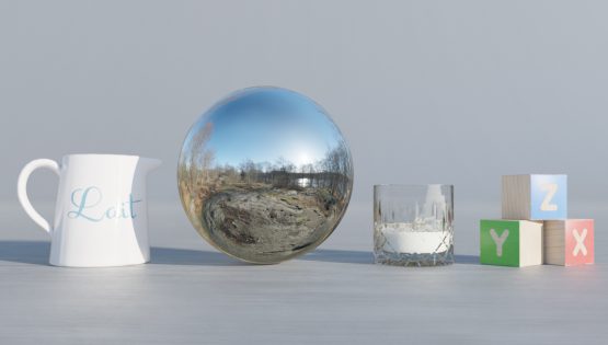 HDRI – Nobelparkens arboretum (senvinter, middag) – stilleben utan horisont (EV 11.40; Filmic Blender)