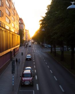 Solnedgångsaveny – fotografi av Sanning Arkitekter