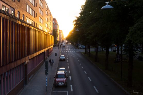 Solnedgångsaveny – fotografi av Sanning Arkitekter