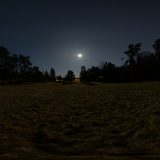HDRI – Fullmåne över fält (vår, midnatt) – förhandsgranskning (EV -1.50; Filmic Blender)
