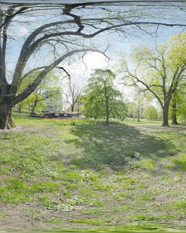 HDRI – Humlegården (senvår, förmiddag) – förhandsgranskning (EV 10.40; Filmic Blender)