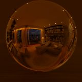HDRI – Modernt vardagsrum (sommar, sen kväll) – spegeldank utan horisont (EV 4.50; Filmic Blender)
