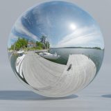 HDRI – Resaröström (sommar, sen förmiddag) – spegeldank utan horisont (EV 12.60; Filmic Blender)