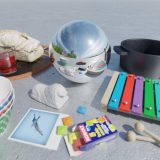 HDRI – Resaröström (sommar, sen förmiddag) – stilleben med horisont (EV 12.60; Filmic Blender)