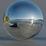 HDRI – Resaröström (sommar, tidig morgon) – spegeldank utan horisont (EV 12.80; Filmic Blender)
