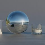 HDRI – Resaröström (sommar, tidig morgon) – stilleben utan horisont (EV 12.80; Filmic Blender)