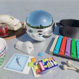 HDRI – Stor gräsmatta (sommar, middag) – stilleben med horisont (EV 12.65; Filmic Blender)